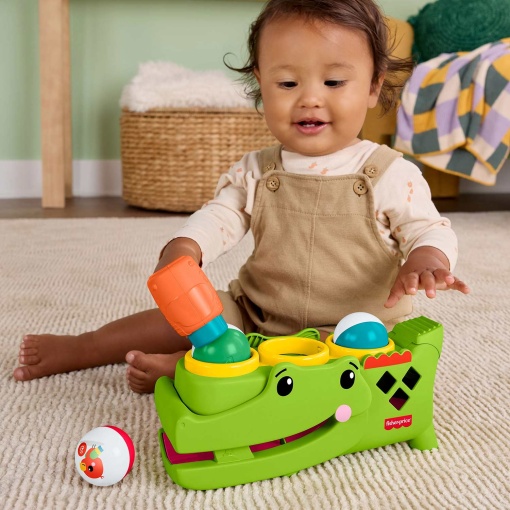 Crocodilo para sentar e brincar Fisher-Price Mattel JLB94