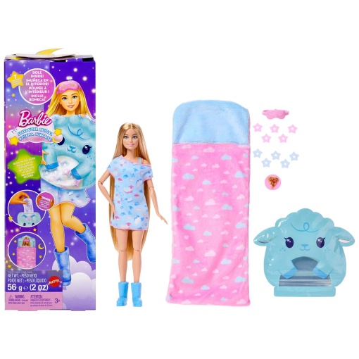 Barbie Blue Surprise Pajama Party Mattel JFG68/JMR88