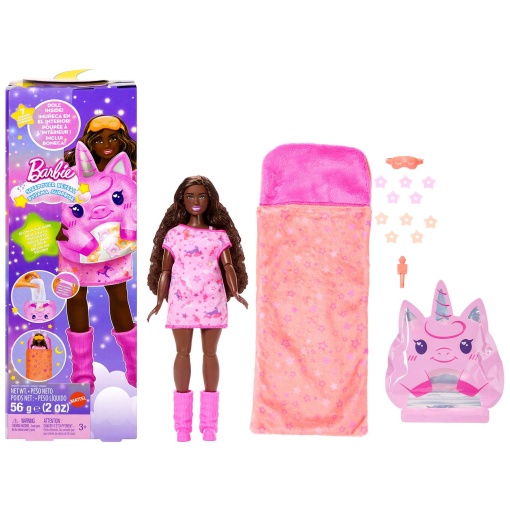 Barbie festa do pijama surpresa rosa Mattel JFG68/JMR89
