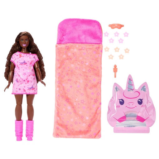 Barbie festa do pijama surpresa rosa Mattel JFG68/JMR89