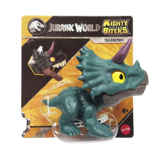 Jurassic World Mighty Little Biters Triceratops 7.5cm Mattel JFC86/JFC95
