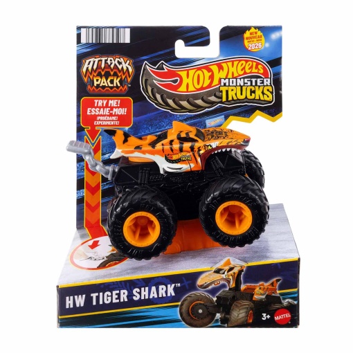 Hot Wheels Monster Trucks Attack Pack HW Tiger Shark Mattel JMK92/JMK96