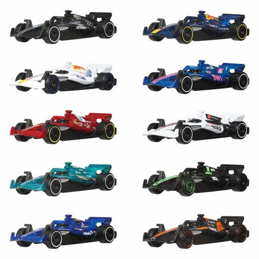 Coche miniatura Hot Wheels Fórmula 1 2025 Mattel (10 unidades) JMM24