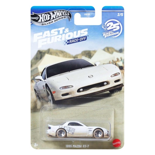 Hot Wheels Silver Series Fast & Furious Race-Off 1995 Mazda RX-7 Mattel HNR88/JKX16