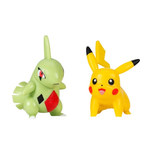 Pokémon batalha de discos Pikachu e Larvitar Jazwares