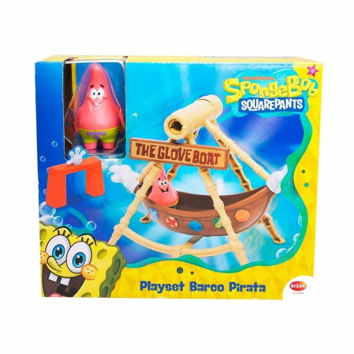 SpongeBob Pirate Ship + Patrick Star Bizak