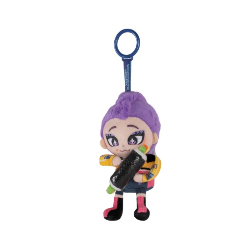 Porta-chaves peluche retrátil K-Pop Demon Hunters 10cm Rumi