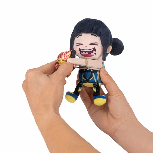 Porta-chaves peluche retrátil K-Pop Demon Hunters 10cm Zoey