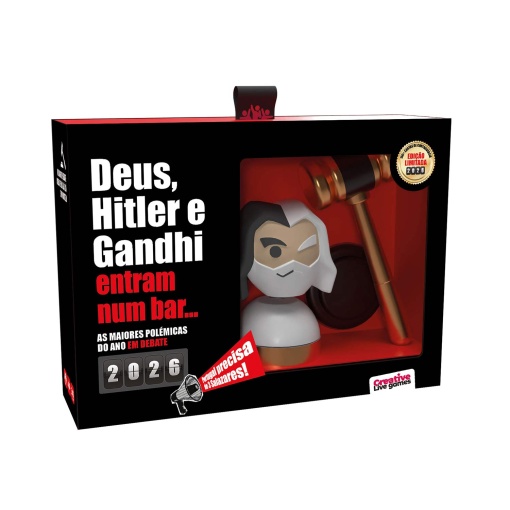 God, Hitler, and Gandhi walk into a bar... Controversies 2026 Creative Live Games (Portuguese version)