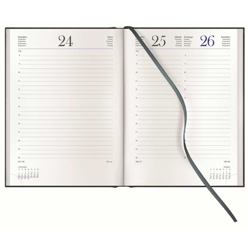 Agenda diária 120x165mm 2027 Papiro Spin azul