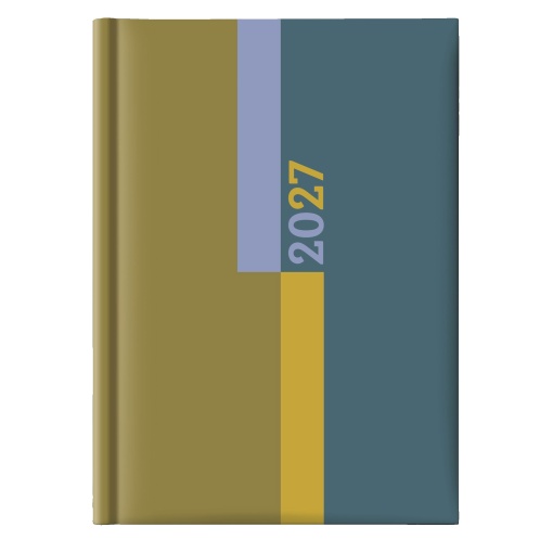 Agenda diária 120x165mm 2027 Papiro Spin mostarda
