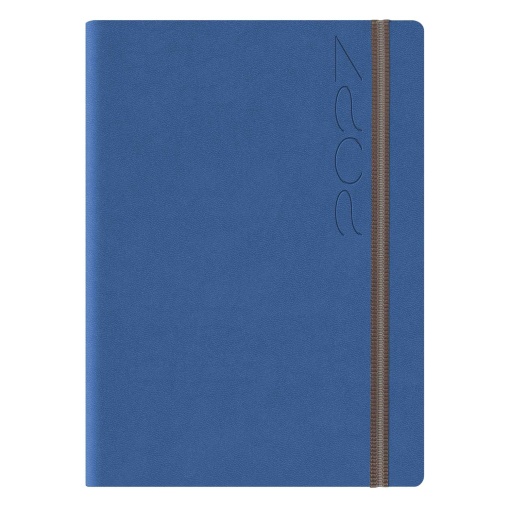Agenda diária A5 2027 Papiro Bahamas royal com elástico