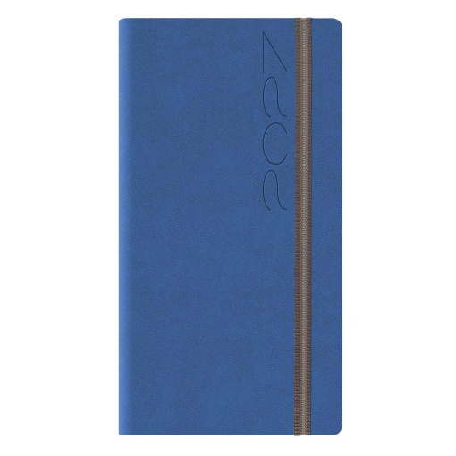 Agenda semanal A6 2027 Papiro Bahamas royal com elástico