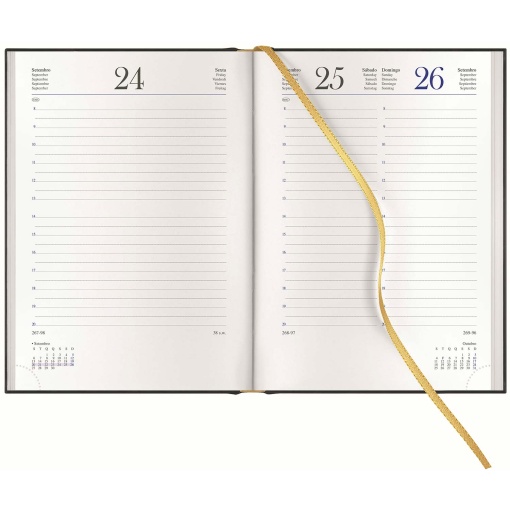 Agenda diária A5 2027 Papiro Rivoli tiffany
