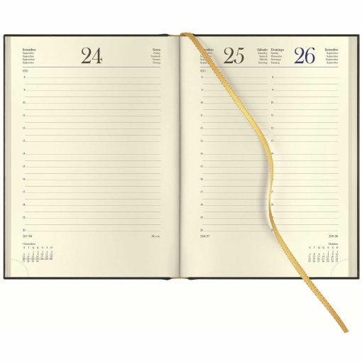 Agenda diária A5 2027 Papiro Amalfi azul