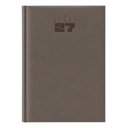 Agenda diária A5 2027 Papiro Amalfi castanho