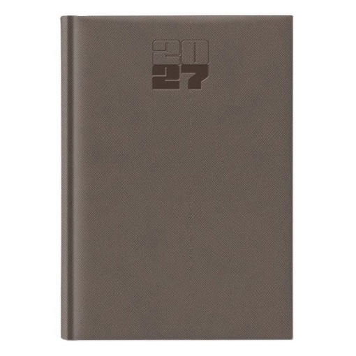 Agenda semanal 172x240mm 2027 Papiro Amalfi castanho