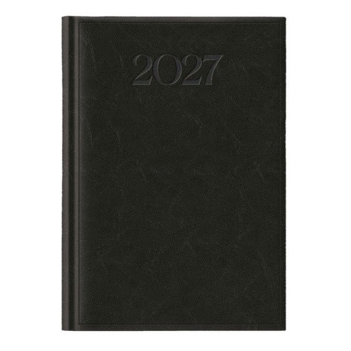 Agenda diária A5 2027 Papiro Madrid preta