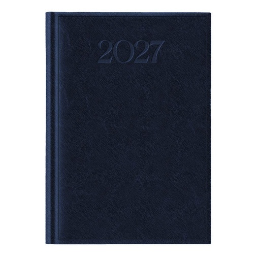 Agenda semanal A4 2027 Papiro Madrid azul