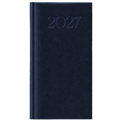 Agenda semanal A7 2027 Papiro Madrid azul