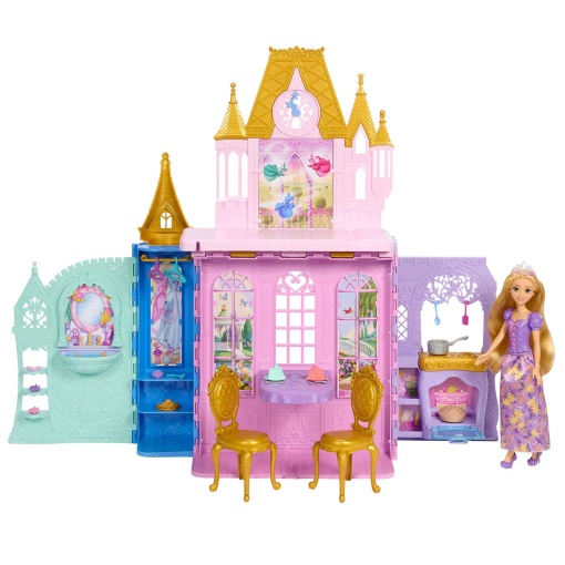 Disney Princess Rapunzel and Portable Castle Mattel JLK27