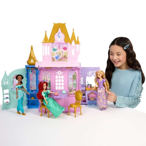 Princesa Rapunzel de Disney y Castillo Portátil Mattel JLK27