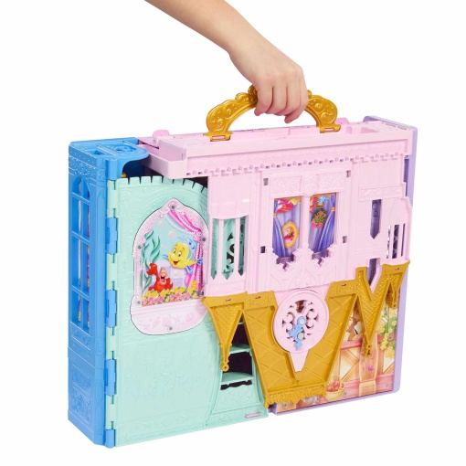Princesa Rapunzel de Disney y Castillo Portátil Mattel JLK27