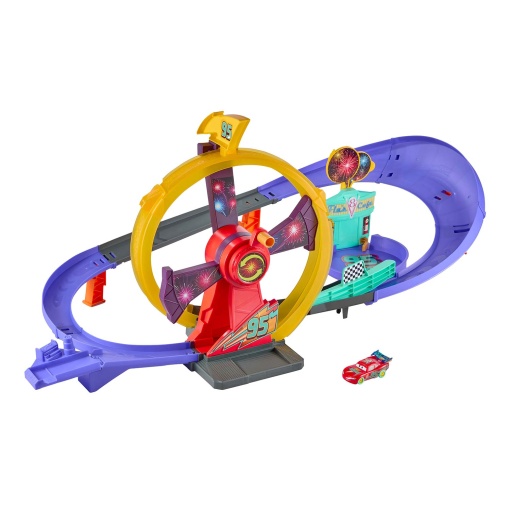 Disney Pixar Cars pista de celebração do Faísca McQueen Mattel JMT57