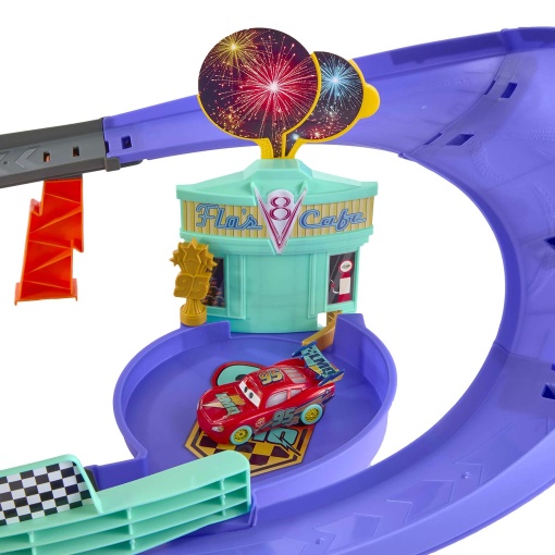 Disney Pixar Cars pista de celebração do Faísca McQueen Mattel JMT57