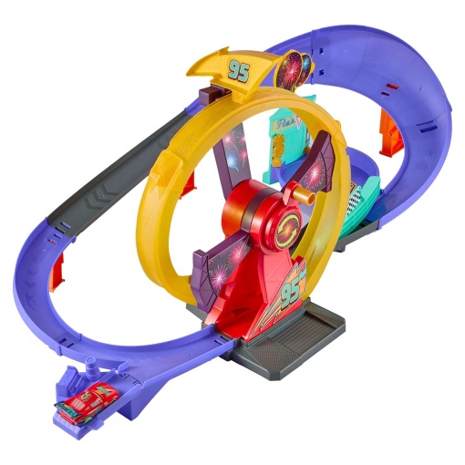 Disney Pixar Cars pista de celebração do Faísca McQueen Mattel JMT57