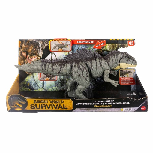 Jurassic World Survival colossal bite Giganotosaurus 71cm Mattel JKG93