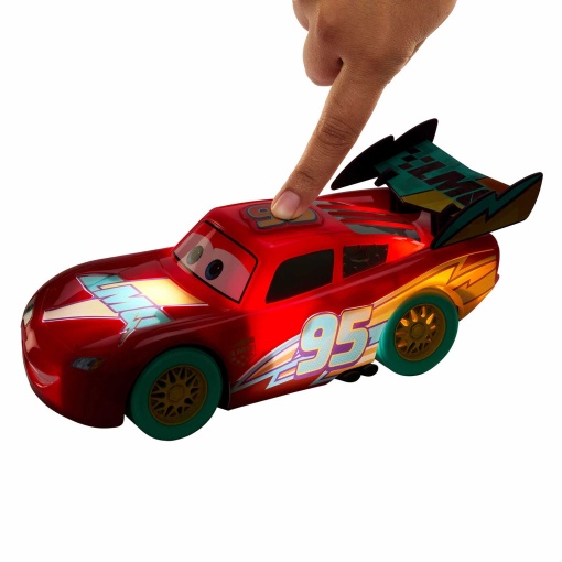 Disney Pixar Cars Faísca McQueen com luzes e sons Mattel JMT55
