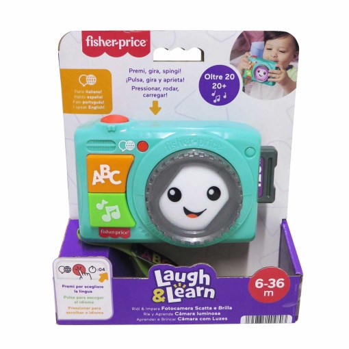 Câmara com luzes Fisher-Price aprender e brincar Mattel JNV96