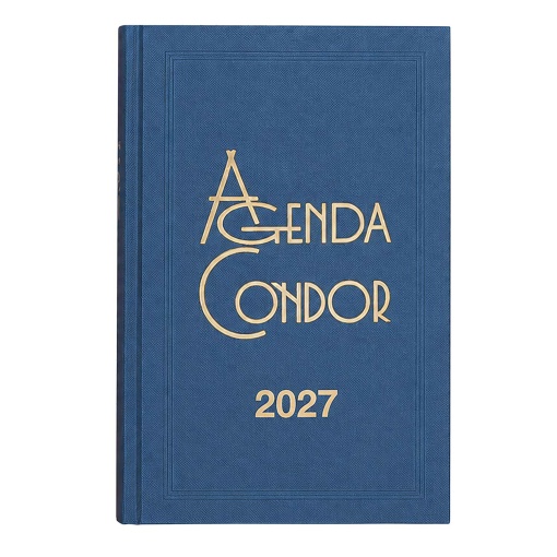 Agenda diária A5 2027 Firmo Condor azul