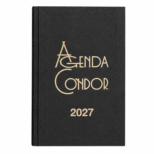 Agenda diária A5 2027 Firmo Condor preto
