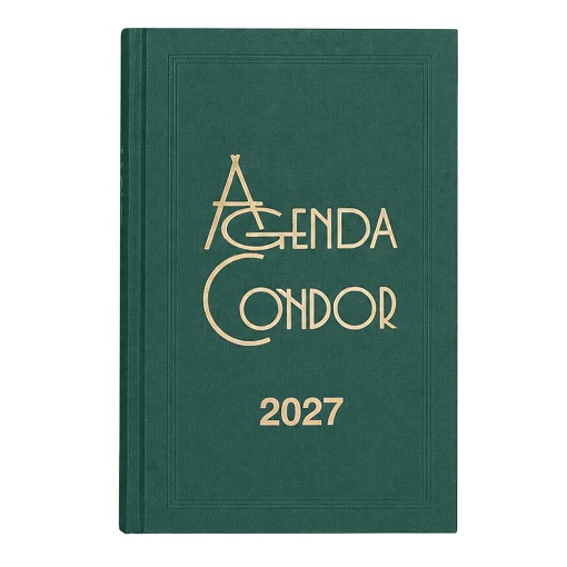 Agenda diária A5 2027 Firmo Condor verde