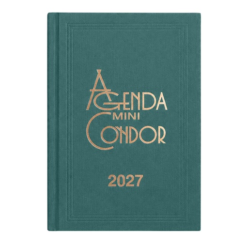 Agenda diária A6 2027 Firmo Mini Condor verde