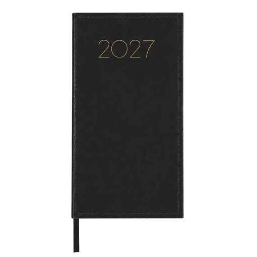Agenda semanal A6 2027 Firmo Condor Excel preto