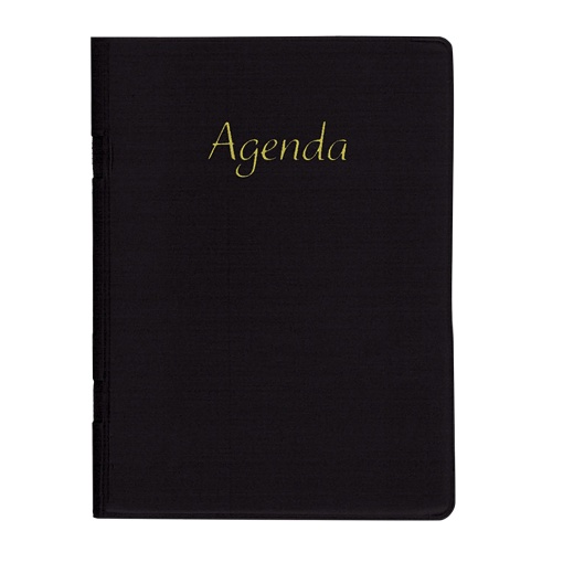 Agenda semanal A7 2027 Firmo plástica preta