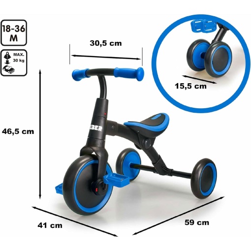 Feber Famosa Evolutive Tribike 2-in-1 Tricycle