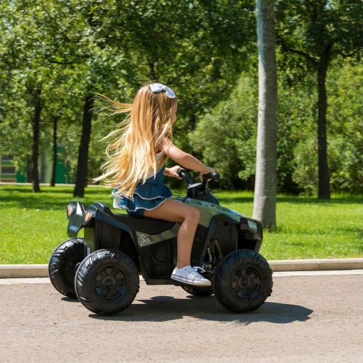 Feber Boxer 12V Lithium Green Electric Quad Bike - Famous