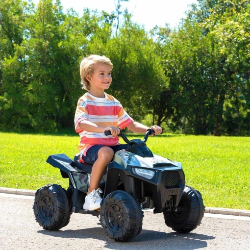 Feber Boxer 12V Lithium Green Electric Quad Bike - Famous