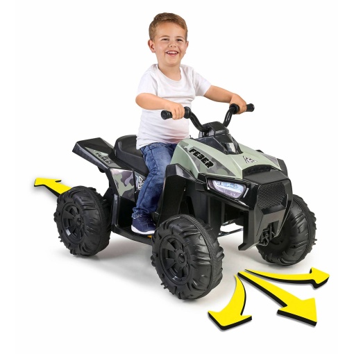 Feber Boxer 12V Lithium Green Electric Quad Bike - Famous