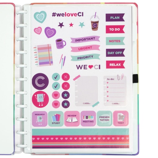 Caderno Inteligente grande (215x280mm) pautado Harmony