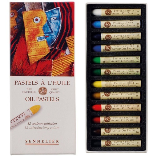 Pastel óleo Sennelier iniciação 12 cores