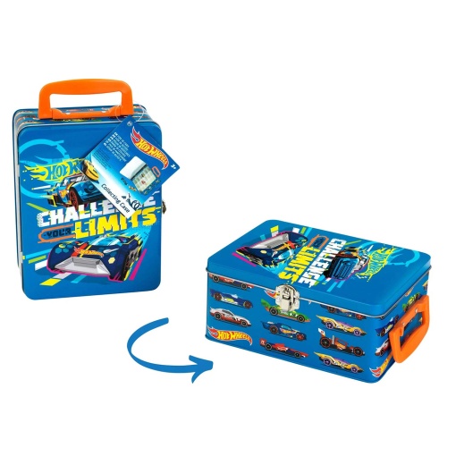 Metal case for 18 Hot Wheels cars by Klein