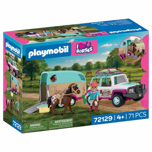 Playmobil I Love Horses 4x4 vehicle with horse trailer