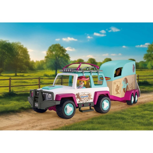 Playmobil I Love Horses 4x4 vehicle with horse trailer