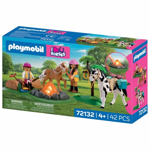 Playmobil I Love Horses equestrian excursion with campfire