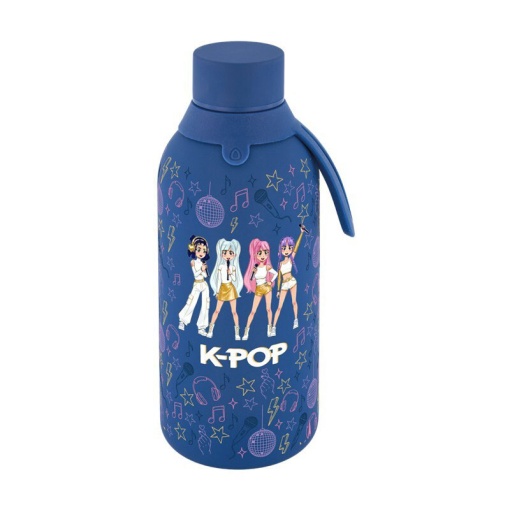 Garrafa térmica Lovely Story K-Pop azul 500ml